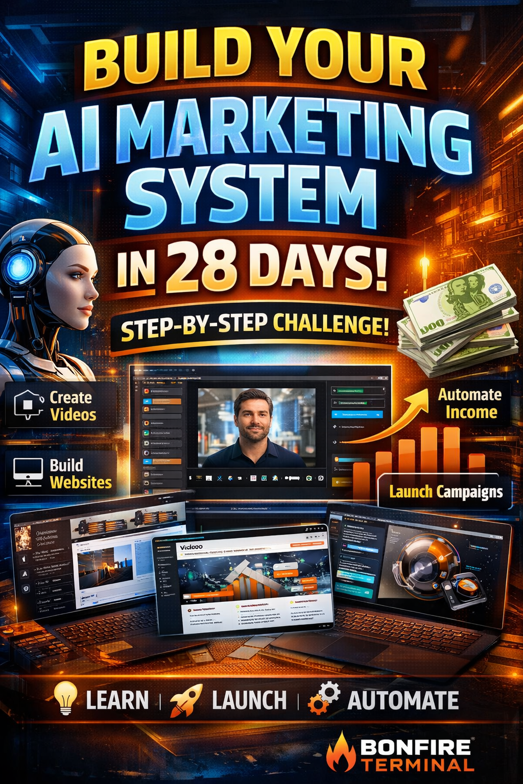 Bonfire Terminal 28-Day Challenge Review: Build Your AI Marketing System in 28 Days