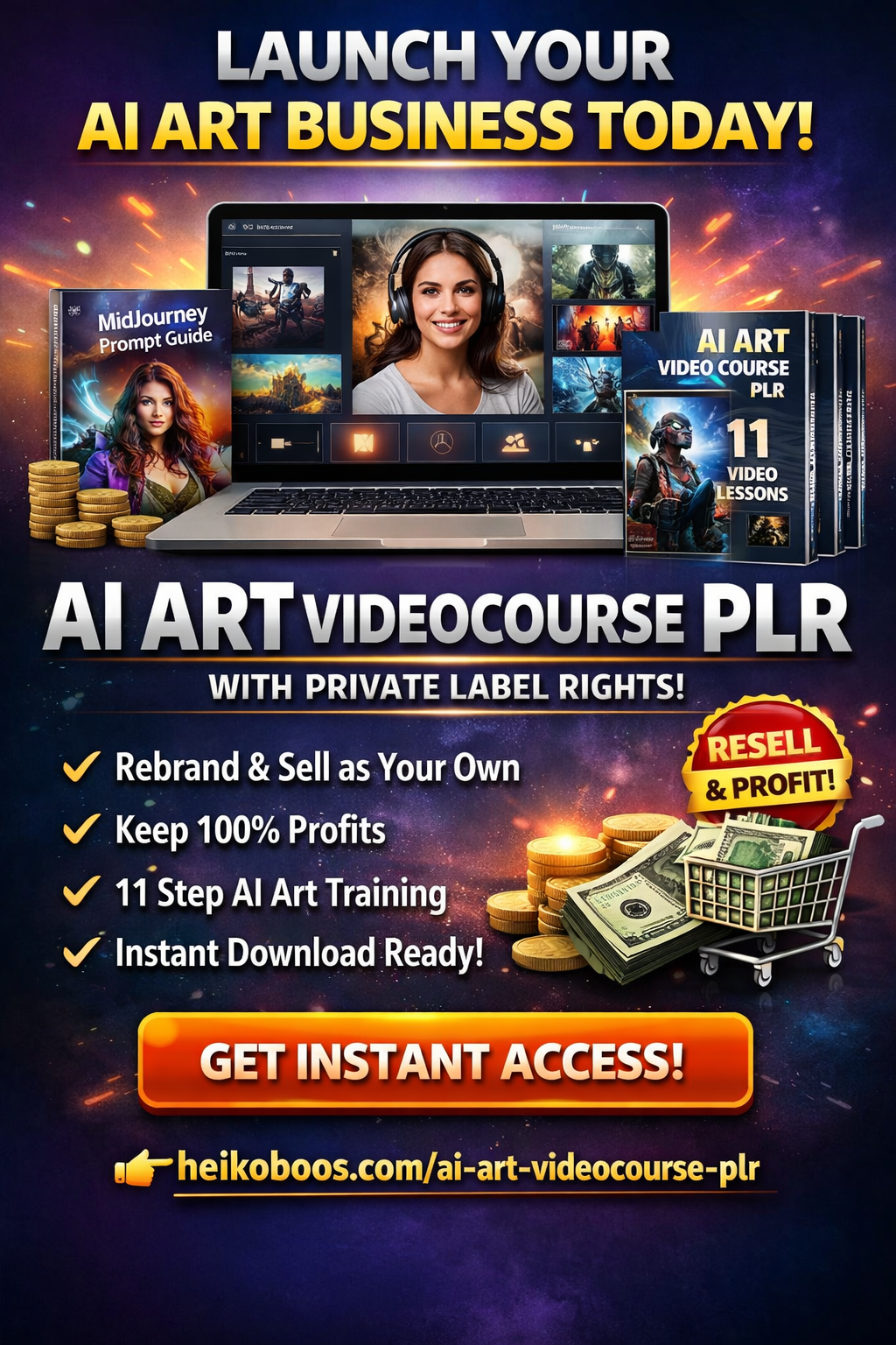 How to Start an AI Art Business Without Creating Conten