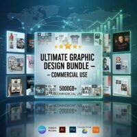 5000GB+ Ultimate Graphic Design Bundle | 100K+ Creative Assets | T-Shirt Designs, Templates, Icons, Videos